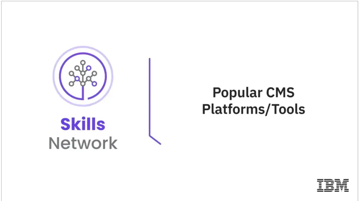 1.04 Welcome to Popular CMS Platforms/Tools.