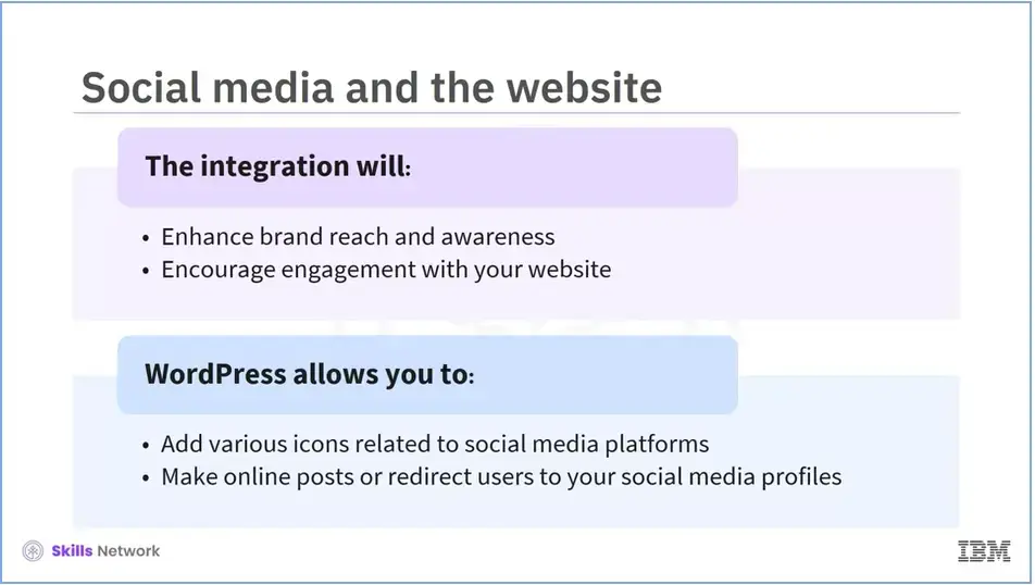 Social media and the website.