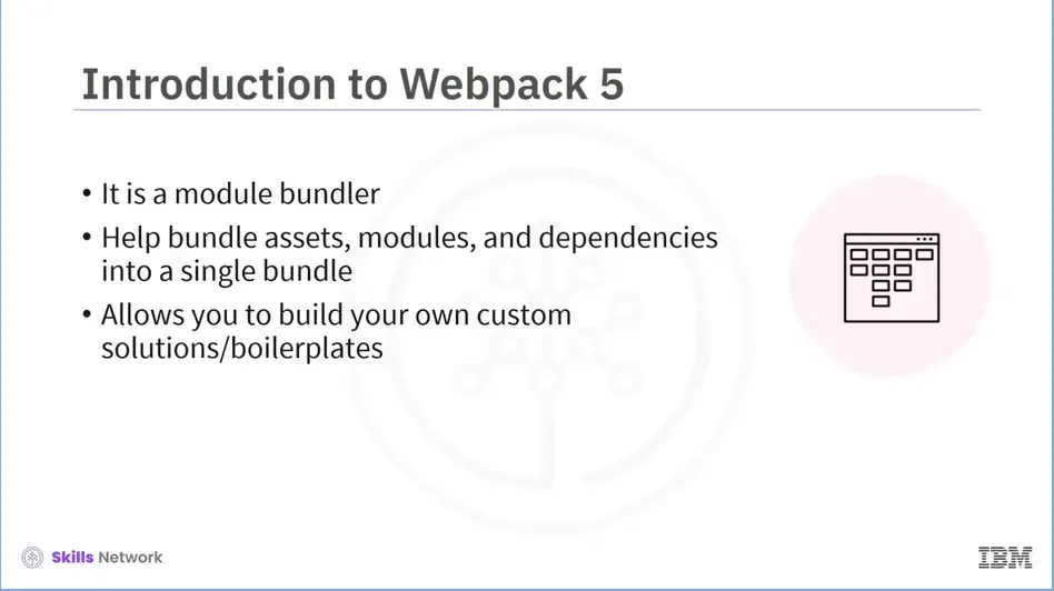 Intro to Webpack 5.