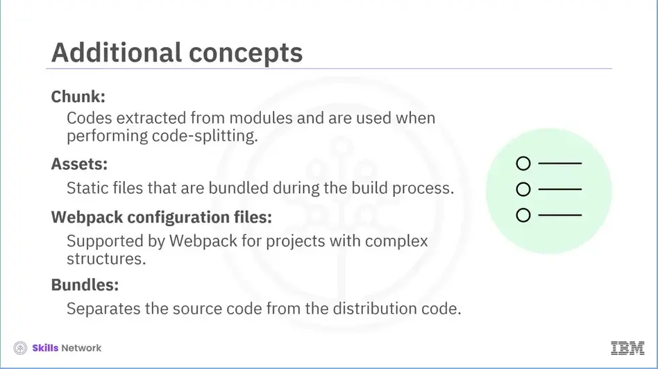 Additional Concepts which optimize webpack.