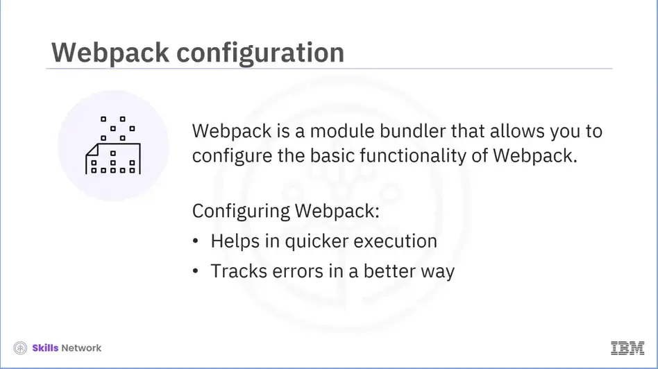 Webpack: functions and how to configure.