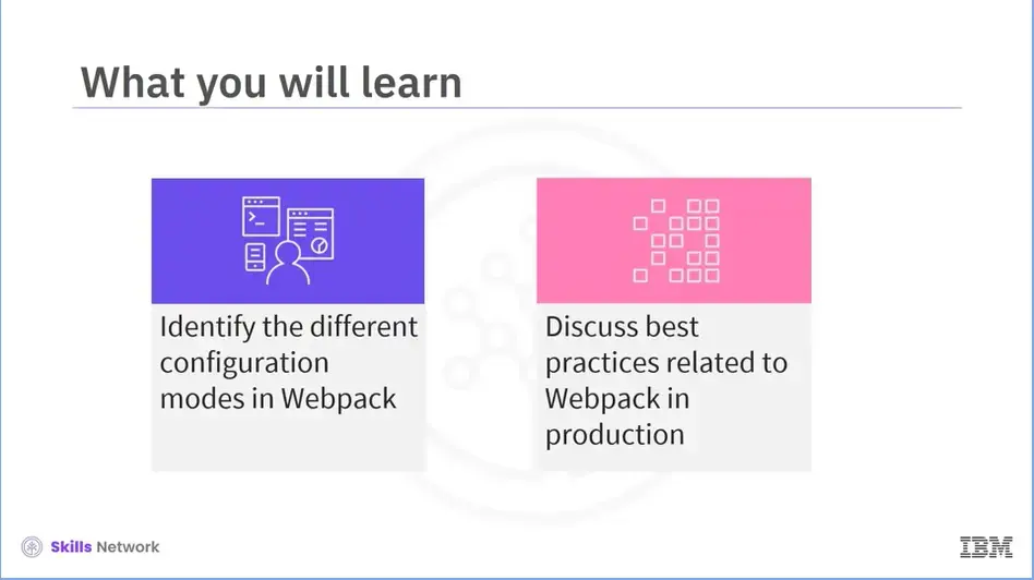 Configuration modes in Webpack and best practices.