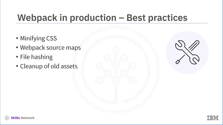 Best practices with Webpack in production.