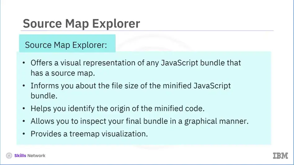 Webpack tool: Source Map Explorer.