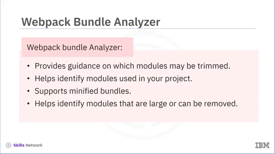 Webpack tool: Webpack Bundle Analyzer.