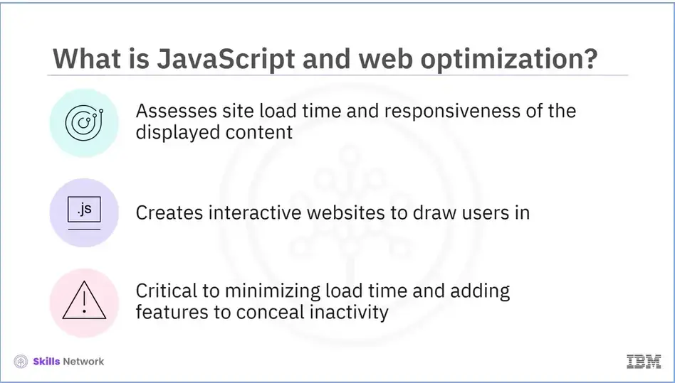 What is JavaScript and Web Optimization?