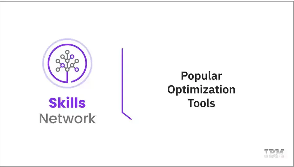 4.02 Popular Optimization Tools.