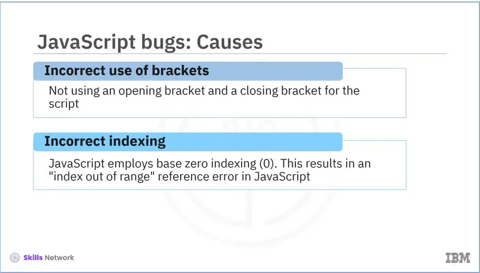 JavaScript bugs: causes, pg 3.