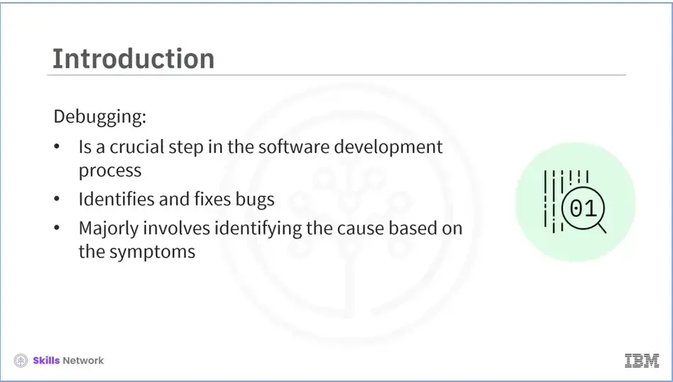 Introduction to Debugging.