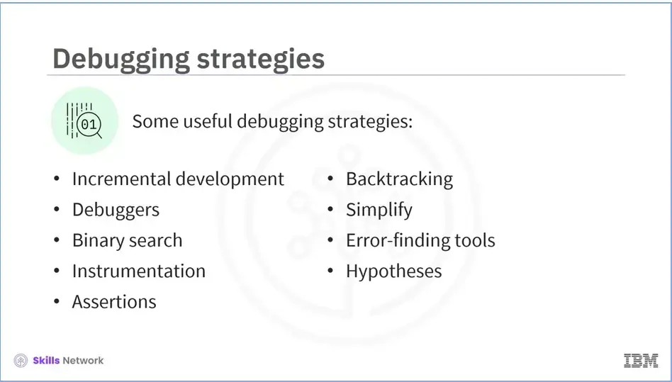 Some Debugging Strategies.