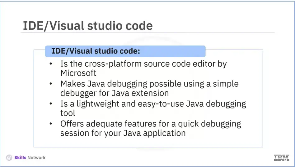 IDE/Visual studio code (microsoft POS).